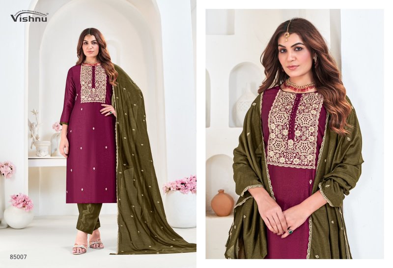Munira By Vishnu Vichitra Silk Dress Material